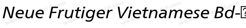 Neue Frutiger Vietnamese Bd字体转换